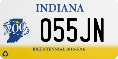 IN license plate 055JN