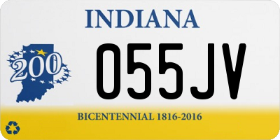 IN license plate 055JV