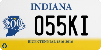 IN license plate 055KI