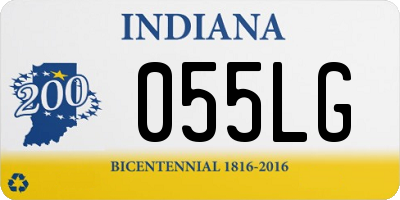IN license plate 055LG