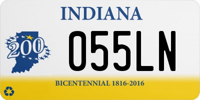 IN license plate 055LN