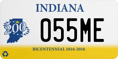 IN license plate 055ME