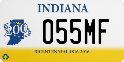 IN license plate 055MF