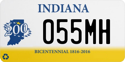 IN license plate 055MH