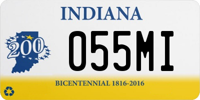 IN license plate 055MI