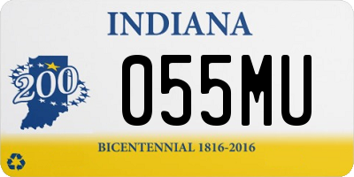 IN license plate 055MU