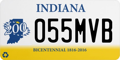 IN license plate 055MVB