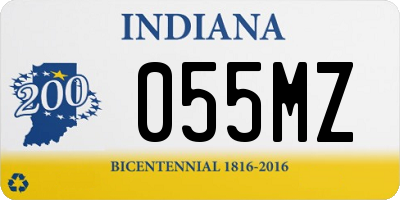 IN license plate 055MZ