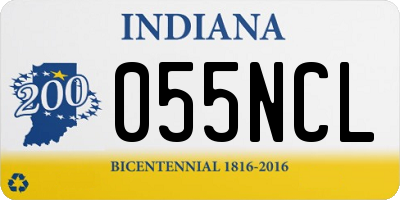 IN license plate 055NCL