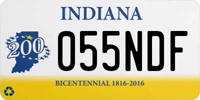 IN license plate 055NDF
