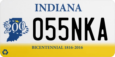 IN license plate 055NKA