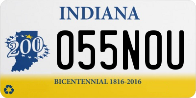 IN license plate 055NOU