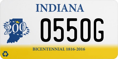 IN license plate 055OG