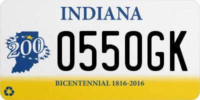 IN license plate 055OGK