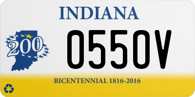 IN license plate 055OV