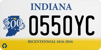 IN license plate 055OYC