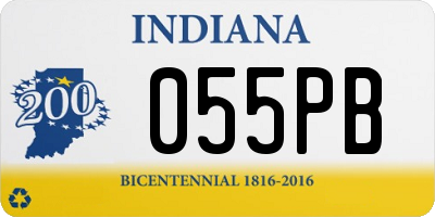 IN license plate 055PB