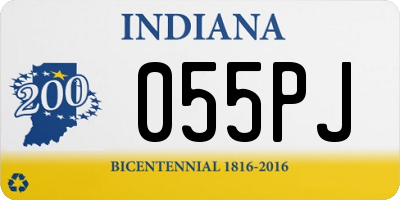 IN license plate 055PJ