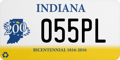 IN license plate 055PL