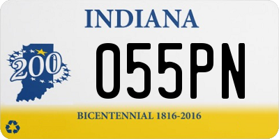 IN license plate 055PN