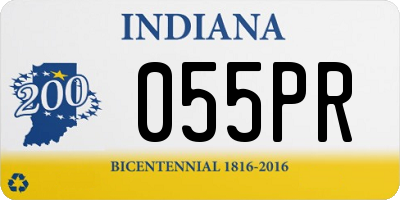 IN license plate 055PR