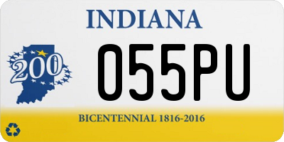 IN license plate 055PU