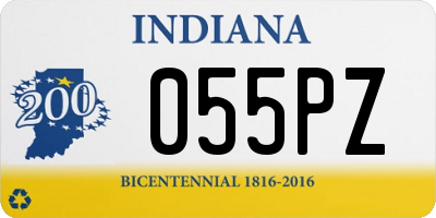 IN license plate 055PZ