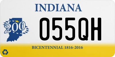 IN license plate 055QH