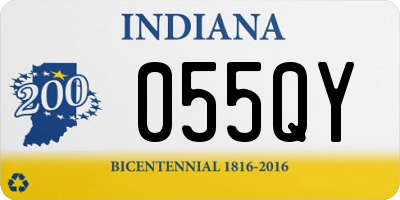 IN license plate 055QY