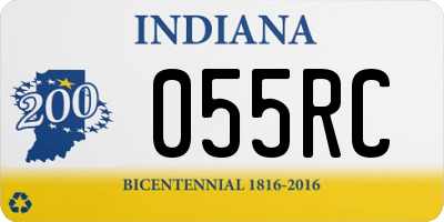 IN license plate 055RC