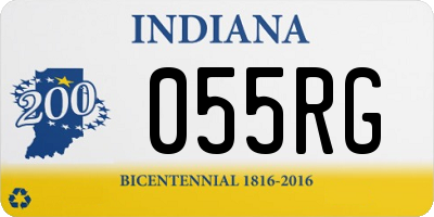 IN license plate 055RG