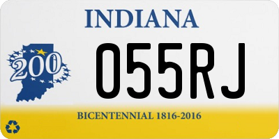 IN license plate 055RJ