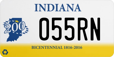 IN license plate 055RN
