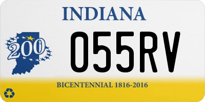 IN license plate 055RV