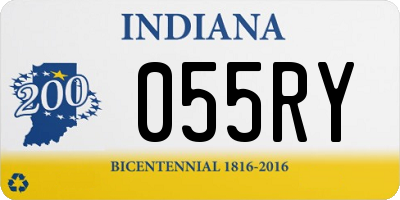 IN license plate 055RY
