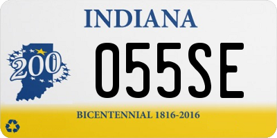 IN license plate 055SE