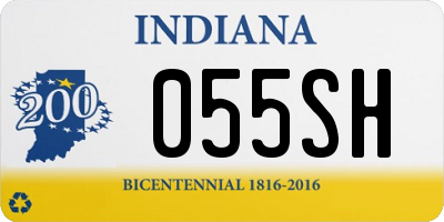 IN license plate 055SH