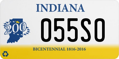 IN license plate 055SO