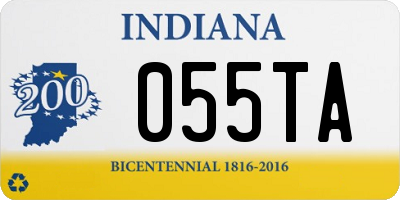 IN license plate 055TA