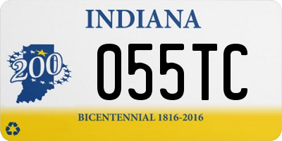 IN license plate 055TC