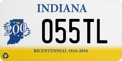 IN license plate 055TL