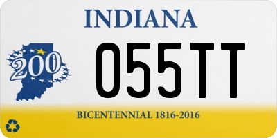 IN license plate 055TT