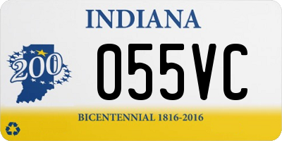 IN license plate 055VC