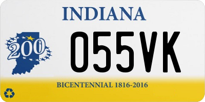 IN license plate 055VK