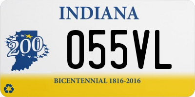 IN license plate 055VL