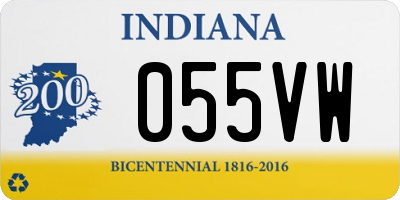 IN license plate 055VW