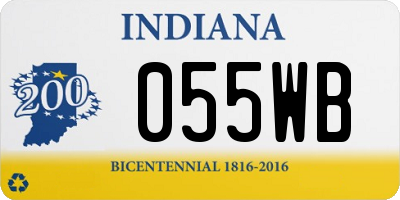 IN license plate 055WB