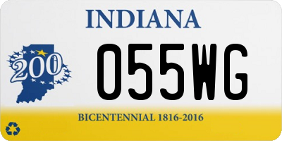IN license plate 055WG