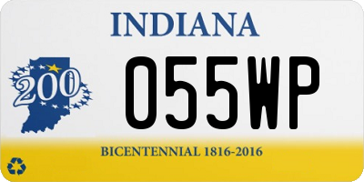 IN license plate 055WP