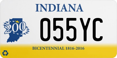 IN license plate 055YC